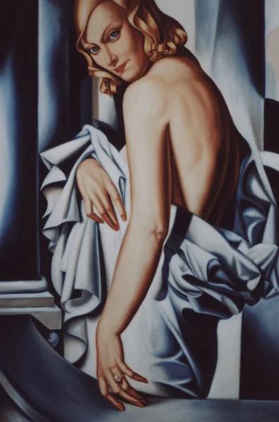 Femmes en robe grise 80x100 Cm — Daniel Trammer